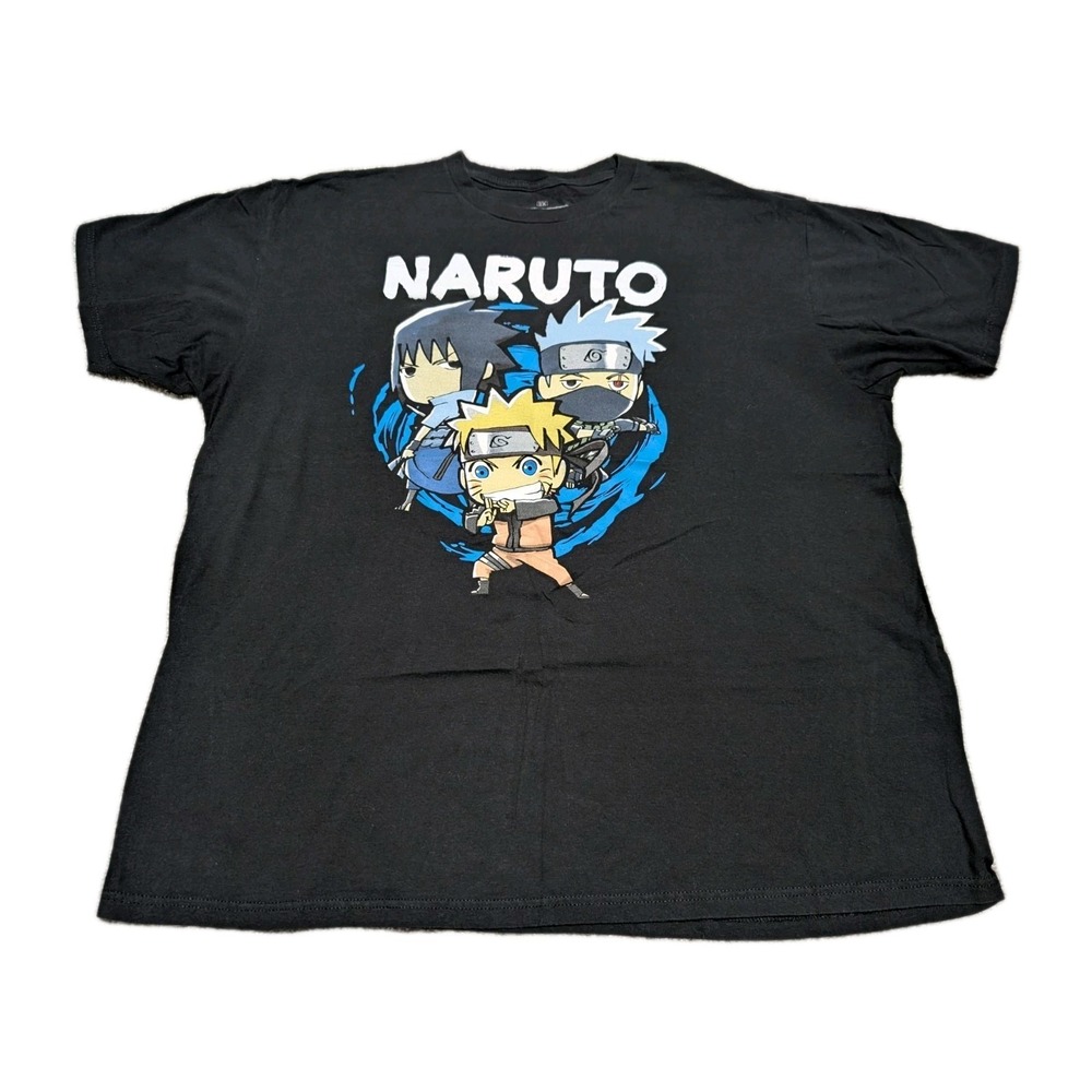 Naruto Shippuden Ripple Junction T-Shirt Size 2XL Black Anime T‎ Black
